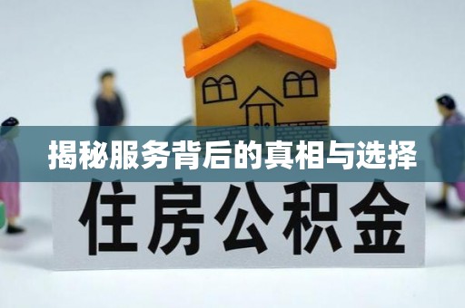 大足揭秘服务背后的真相与选择
