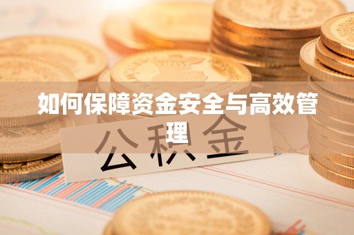 大足如何保障资金安全与高效管理