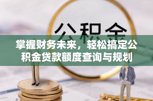 大足掌握财务未来，轻松搞定公积金贷款额度查询与规划
