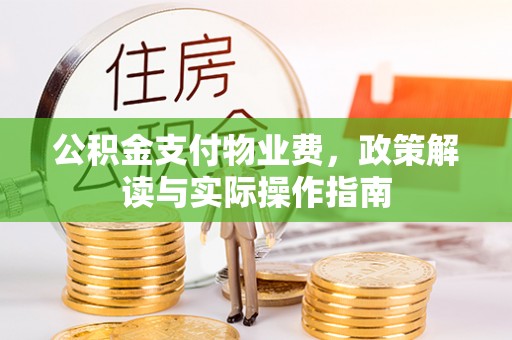 大足公积金支付物业费，政策解读与实际操作指南
