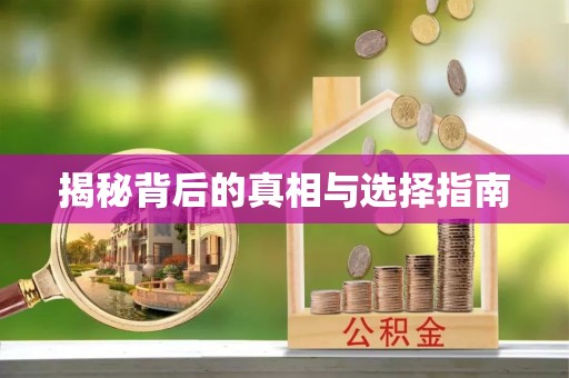 大足揭秘背后的真相与选择指南