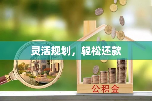 大足灵活规划，轻松还款