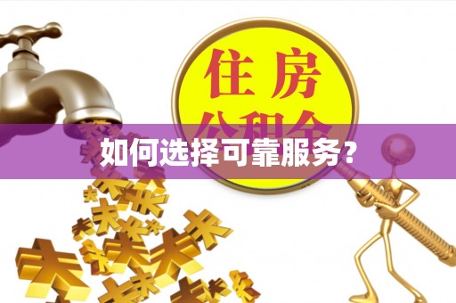 大足如何选择可靠服务？