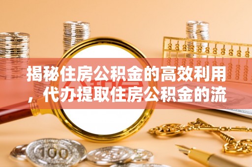 大足揭秘住房公积金的高效利用，代办提取住房公积金的流程与技巧