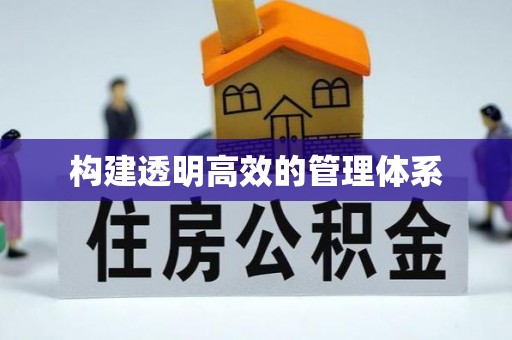 大足构建透明高效的管理体系