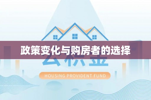 大足政策变化与购房者的选择