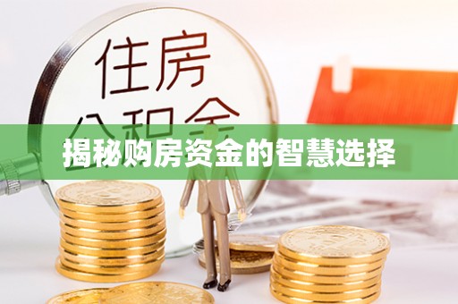 大足揭秘购房资金的智慧选择