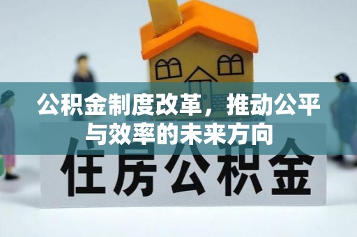 大足公积金制度改革，推动公平与效率的未来方向