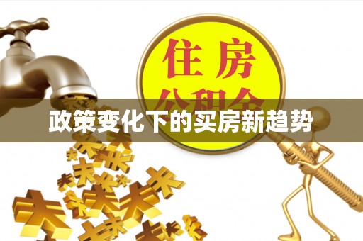 大足政策变化下的买房新趋势