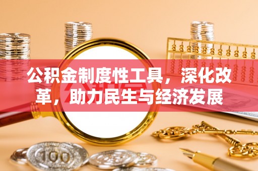 大足公积金制度性工具，深化改革，助力民生与经济发展