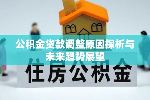 大足公积金贷款调整原因探析与未来趋势展望