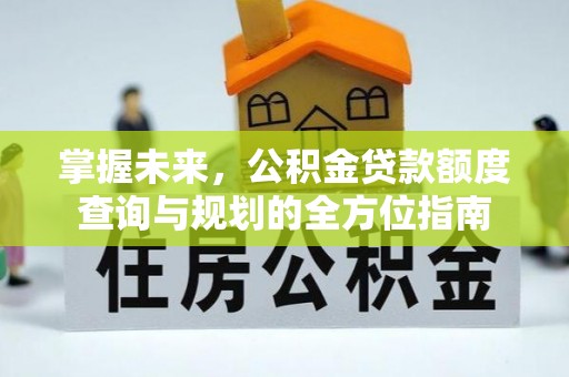 大足掌握未来，公积金贷款额度查询与规划的全方位指南