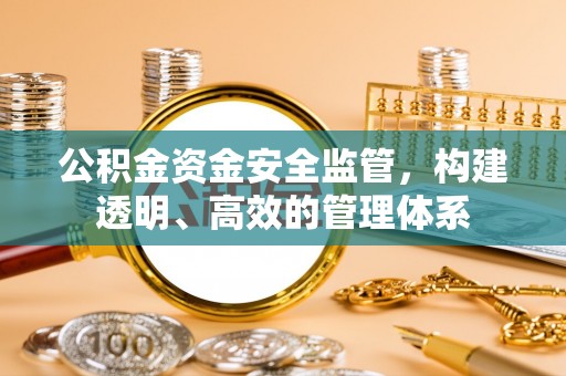 大足公积金资金安全监管，构建透明、高效的管理体系