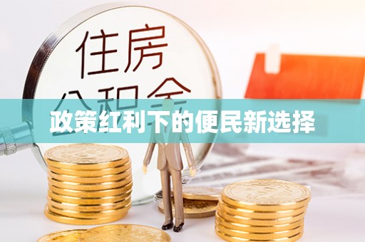 大足政策红利下的便民新选择