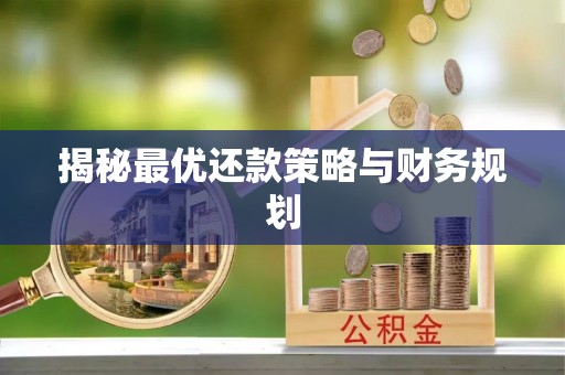大足揭秘最优还款策略与财务规划