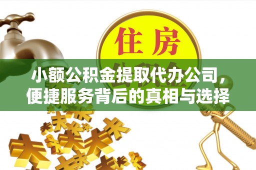 大足小额公积金提取代办公司，便捷服务背后的真相与选择