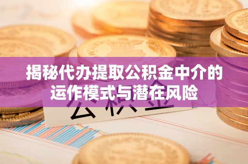 大足揭秘代办提取公积金中介的运作模式与潜在风险