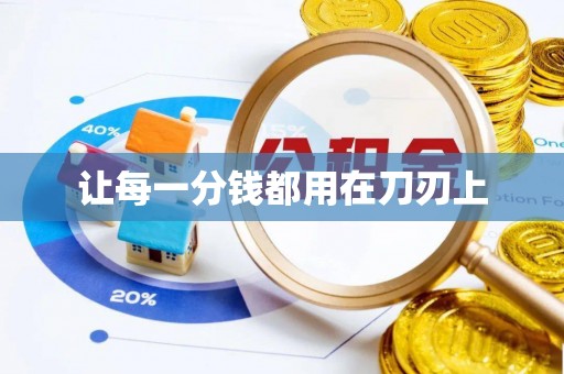 大足让每一分钱都用在刀刃上